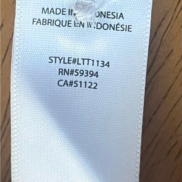 BeachLunchLounge red and white striped button up long sleeve shirt, size Large. - Picture 3 of 4